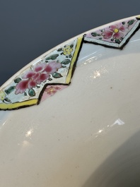 A fine Chinese famille rose vase with figural design, Yongzheng