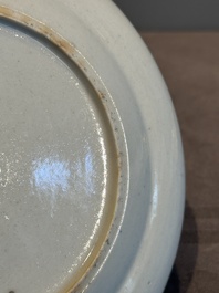 A pair of rare Chinese Canton famille rose armorial plates with the arms of Wight, ca. 1810