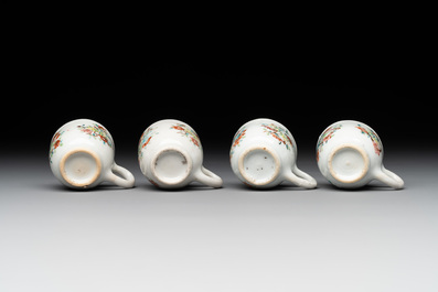 A rare complete Chinese famille rose 8-person miniature tea service comprising 28 pieces, Qianlong