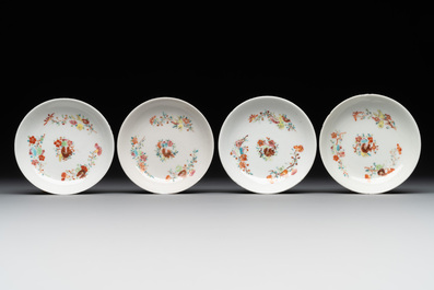 A rare complete Chinese famille rose 8-person miniature tea service comprising 28 pieces, Qianlong