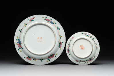 A collection of 16 Chinese famille rose wares for the Straits or Peranakan market, 19th C.