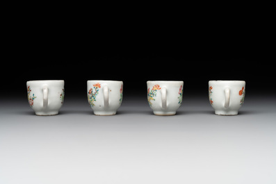 A rare complete Chinese famille rose 8-person miniature tea service comprising 28 pieces, Qianlong