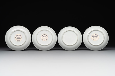 A rare complete Chinese famille rose 8-person miniature tea service comprising 28 pieces, Qianlong