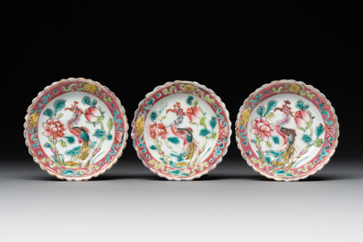 A collection of 16 Chinese famille rose wares for the Straits or Peranakan market, 19th C.