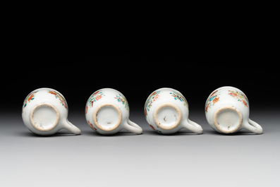 A rare complete Chinese famille rose 8-person miniature tea service comprising 28 pieces, Qianlong