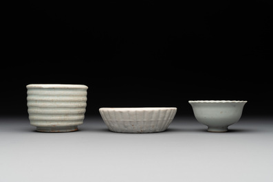 A collection of 14 Chinese ding-type and white-glazed wares, Song/Ming