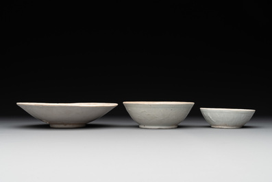 A collection of 14 Chinese ding-type and white-glazed wares, Song/Ming