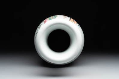 A fine Chinese famille rose 'shouxing' vase, Qianlong mark, Republic