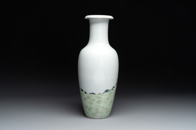 A fine Chinese famille rose 'shouxing' vase, Qianlong mark, Republic