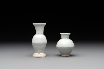 A collection of 14 Chinese ding-type and white-glazed wares, Song/Ming