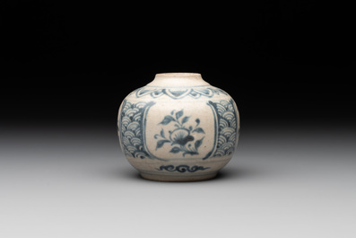 A collection of five Chinese blue and white jarlets, Yuan