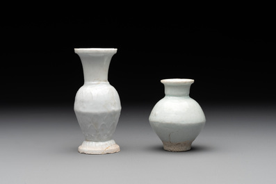A collection of 14 Chinese ding-type and white-glazed wares, Song/Ming