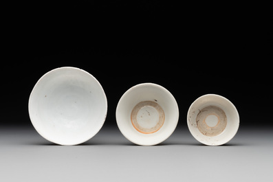 A collection of 14 Chinese ding-type and white-glazed wares, Song/Ming