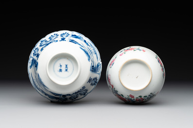 A collection of 22 Chinese blue, white and polychrome wares, Yongzheng and Ruo Shen Zhen Cang 若深珍藏 mark, Kangxi and later