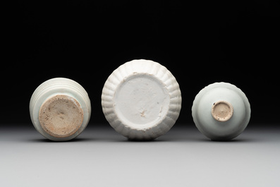 A collection of 14 Chinese ding-type and white-glazed wares, Song/Ming