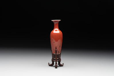 A collection of four Chinese monochrome-glazed ware, Kangxi and Qianlong mark, 19/20th C.