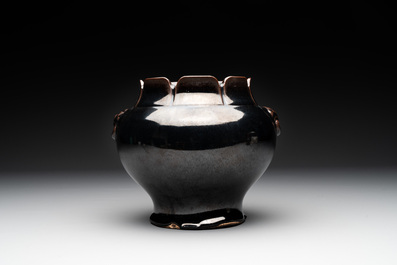 A collection of four Chinese monochrome-glazed ware, Kangxi and Qianlong mark, 19/20th C.