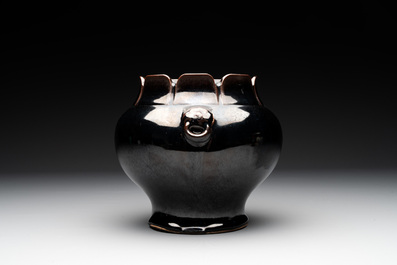 A collection of four Chinese monochrome-glazed ware, Kangxi and Qianlong mark, 19/20th C.