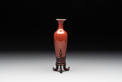 A collection of four Chinese monochrome-glazed ware, Kangxi and Qianlong mark, 19/20th C.