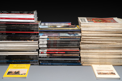 A large collection of 274 magazines and catalogues on European arts, incl. Sotheby's and Christie's, 1975-2015