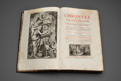 Chronyke van Vlaenderen, a chronicle of Flanders in three volumes, Flanders, 1726-1736