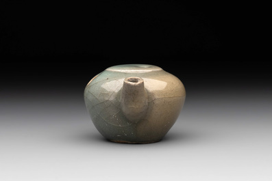 A Chinese Longquan celadon water dropper, Song