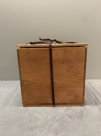 A Chinese bronze 'immortal' 'boshanlu' censer and cover with a tomobako, Western Han