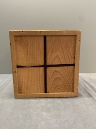 A Chinese bronze 'immortal' 'boshanlu' censer and cover with a tomobako, Western Han