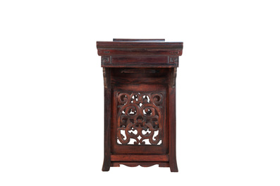 A Chinese hardwood recessed-leg altar table, 'qiaotouan', 19/20th C.