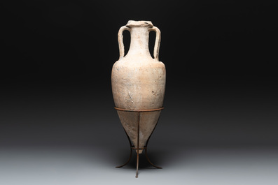 A Roman terracotta wine or oil transport amphora, 1st C. B.C.