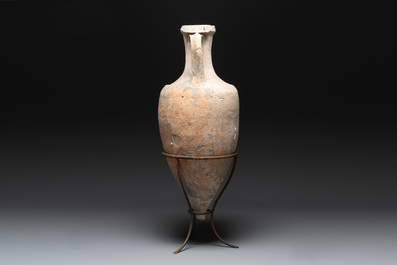 A Roman terracotta wine or oil transport amphora, 1st C. B.C.