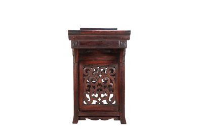 A Chinese hardwood recessed-leg altar table, 'qiaotouan', 19/20th C.
