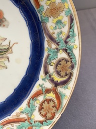 A pair of Chinese famille rose 'botanical' plates after Maria Sybilla Merian, Qianlong