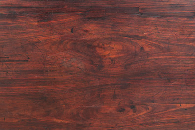 A Chinese hardwood recessed-leg altar table, 'qiaotouan', 19/20th C.