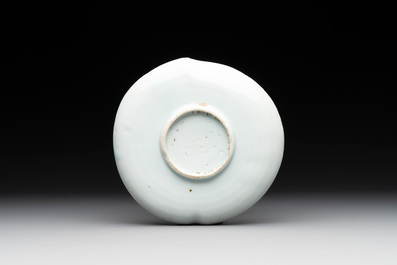 A Chinese blue and white ko-sometsuke 'peach' dish for the Japanese market, Tianqi