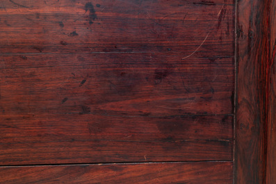 A Chinese hardwood recessed-leg altar table, 'qiaotouan', 19/20th C.