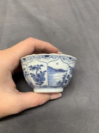 A collection of 17 Chinese blue and white wares, Kangxi/Qianlong