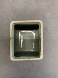 A Chinese guan-type crackle-glazed vase, Ming or earlier