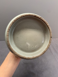A rare Chinese Longquan celadon bottle vase, Song/Yuan