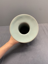 A rare Chinese Longquan celadon bottle vase, Song/Yuan