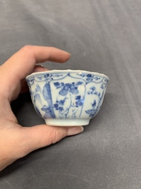 A collection of 17 Chinese blue and white wares, Kangxi/Qianlong