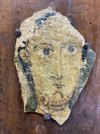 A Byzantine fresco fragment, 12/13th C.