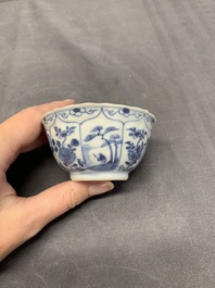 A collection of 17 Chinese blue and white wares, Kangxi/Qianlong