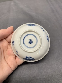 A collection of 17 Chinese blue and white wares, Kangxi/Qianlong