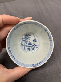 A collection of 17 Chinese blue and white wares, Kangxi/Qianlong