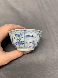 A collection of 17 Chinese blue and white wares, Kangxi/Qianlong