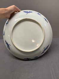 A Chinese blue and white 'execution' dish, Kangxi