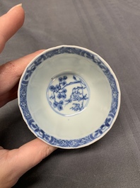 A collection of 17 Chinese blue and white wares, Kangxi/Qianlong
