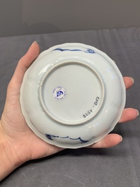 A collection of 17 Chinese blue and white wares, Kangxi/Qianlong