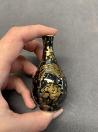 Seven various Chinese monochrome miniature vases, Kangxi/Qianlong